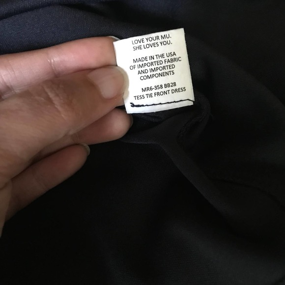 Show Me Your Mumu Womens Tess Tie Front Mini Dress Navy Floral Size Small - Picture 10 of 14